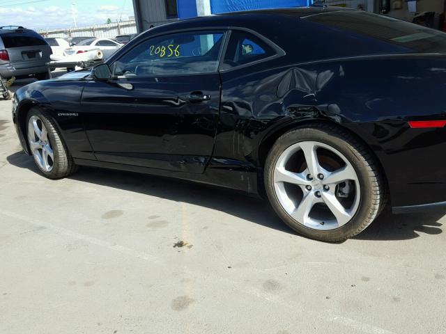 2G1FD1E37F9279672 - 2015 CHEVROLET CAMARO LT BLACK photo 9