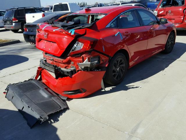 2HGFC2F75HH524044 - 2017 HONDA CIVIC EX წითელი ფოტო 4