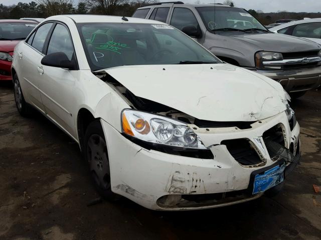 1G2ZF57B484248917 - 2008 PONTIAC G6 VALUE L WHITE photo 1