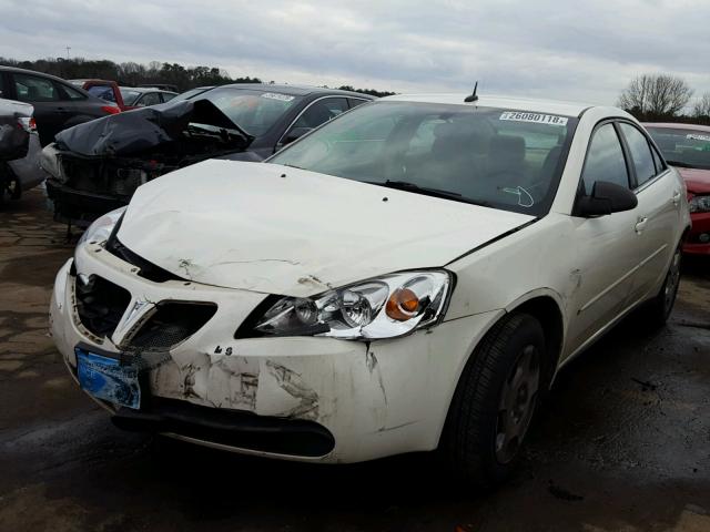 1G2ZF57B484248917 - 2008 PONTIAC G6 VALUE L WHITE photo 2