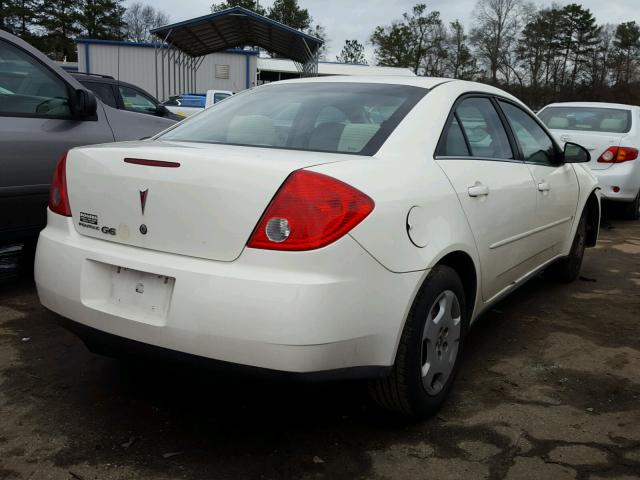 1G2ZF57B484248917 - 2008 PONTIAC G6 VALUE L WHITE photo 4