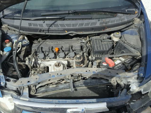 1HGFA16886L150876 - 2006 HONDA CIVIC EX BLUE photo 7