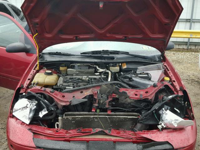 1FAFP34ZX3W281439 - 2003 FORD FOCUS SE C BURGUNDY photo 7