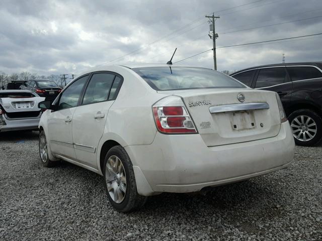 3N1AB6AP3AL657007 - 2010 NISSAN SENTRA 2.0 WHITE photo 3