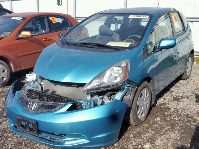 JHMGE8H33CC040734 - 2012 HONDA FIT GREEN photo 2