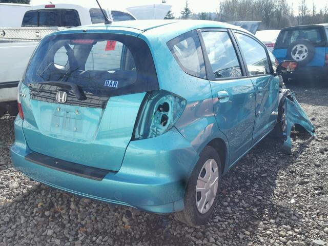 JHMGE8H33CC040734 - 2012 HONDA FIT GREEN photo 4