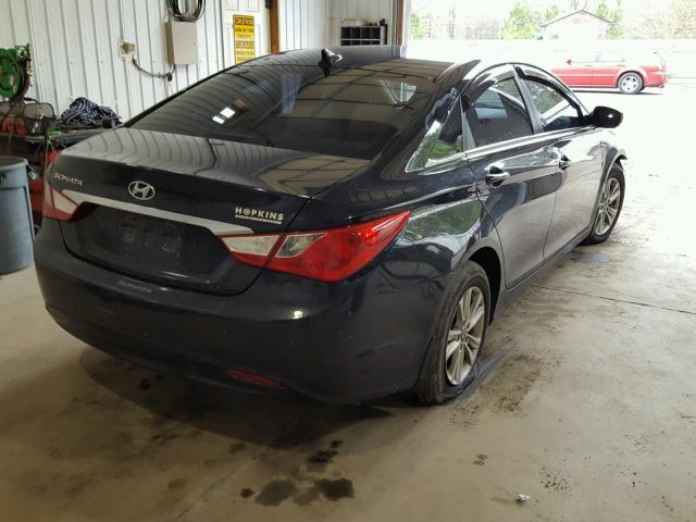 5NPEB4AC1BH253849 - 2011 HYUNDAI SONATA GLS BLACK photo 4