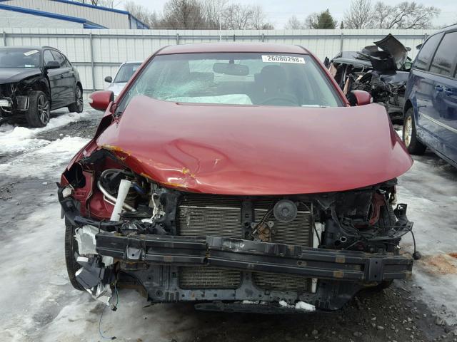 KNAFU4A23A5145007 - 2010 KIA FORTE EX MAROON photo 9