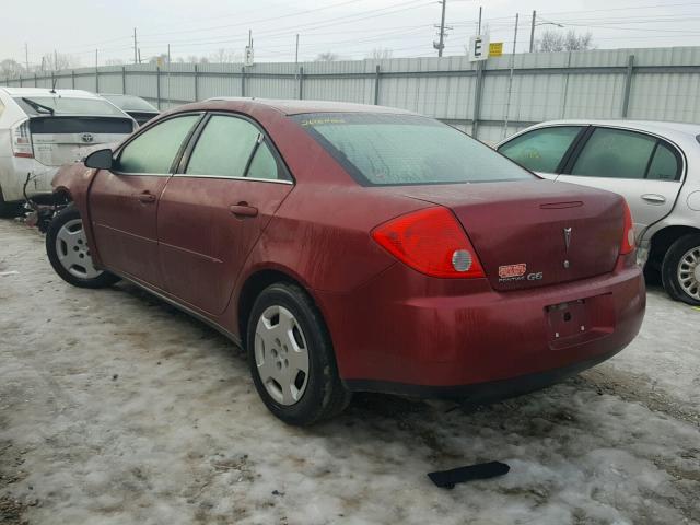 1G2ZF57B184247918 - 2008 PONTIAC G6 VALUE L MAROON photo 3