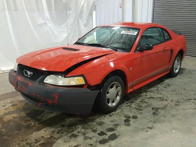 1FAFP4041YF308647 - 2000 FORD MUSTANG RED photo 2