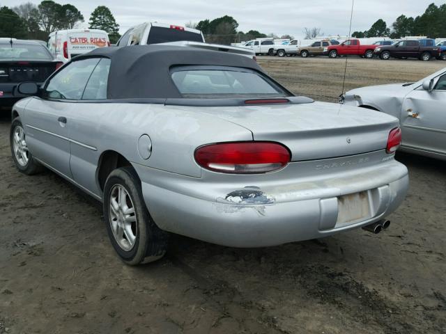 3C3EL45H8YT200906 - 2000 CHRYSLER SEBRING JX SILVER photo 3