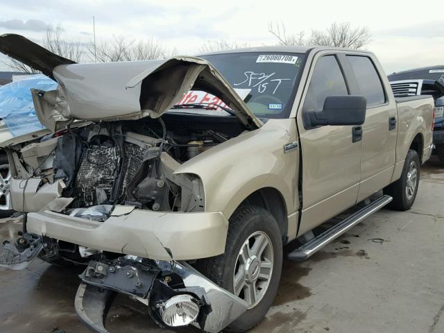 1FTPW12V67FA14360 - 2007 FORD F150 SUPER GOLD photo 2