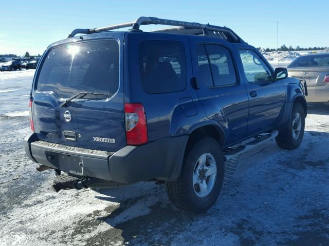 5N1ED28YX4C679419 - 2004 NISSAN XTERRA XE BLUE photo 4