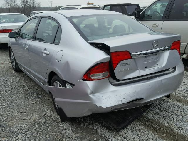 19XFA16969E017585 - 2009 HONDA CIVIC EXL 银色 照片 3