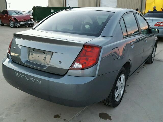 1G8AZ55F27Z182076 - 2007 SATURN ION LEVEL GRAY photo 4