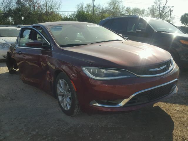 1C3CCCCB0GN142157 - 2016 CHRYSLER 200 C RED photo 1