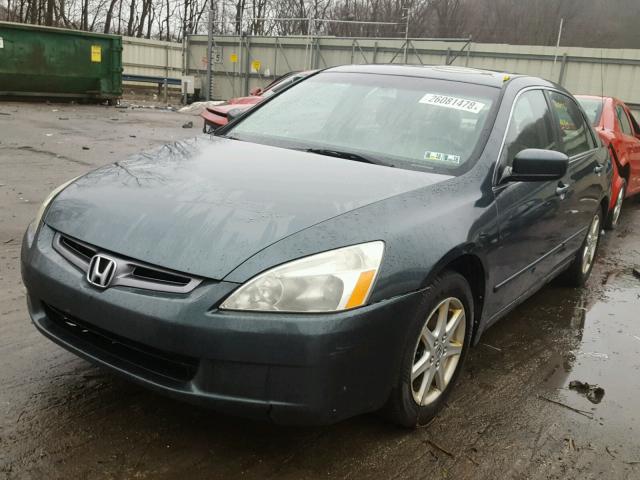 1HGCM66584A039685 - 2004 HONDA ACCORD EX BLUE photo 2