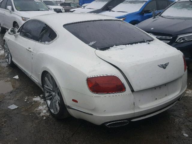 SCBFC7ZA0DC084592 - 2013 BENTLEY CONTINENTA WHITE photo 3