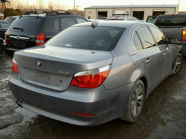 WBANB33585CN64054 - 2005 BMW 545 I GRAY photo 4