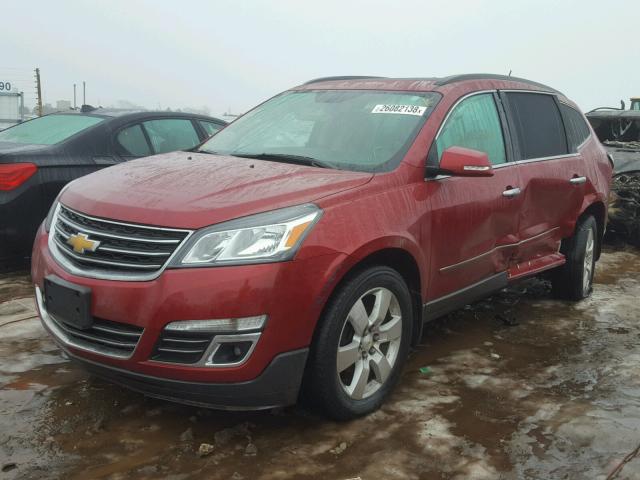 1GNKVLKD7DJ207892 - 2013 CHEVROLET TRAVERSE L RED photo 2