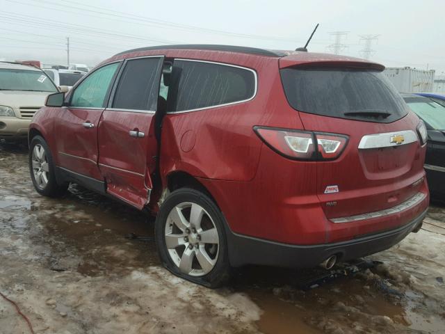 1GNKVLKD7DJ207892 - 2013 CHEVROLET TRAVERSE L RED photo 3