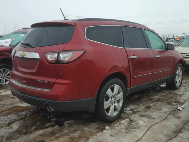 1GNKVLKD7DJ207892 - 2013 CHEVROLET TRAVERSE L RED photo 4