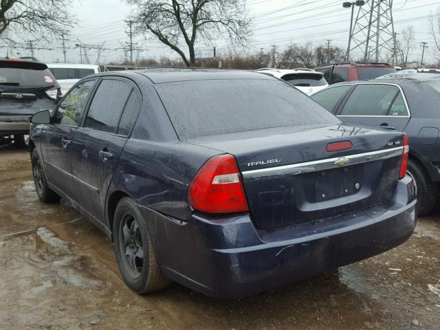 1G1ZT51846F233488 - 2006 CHEVROLET MALIBU LT BLUE photo 3