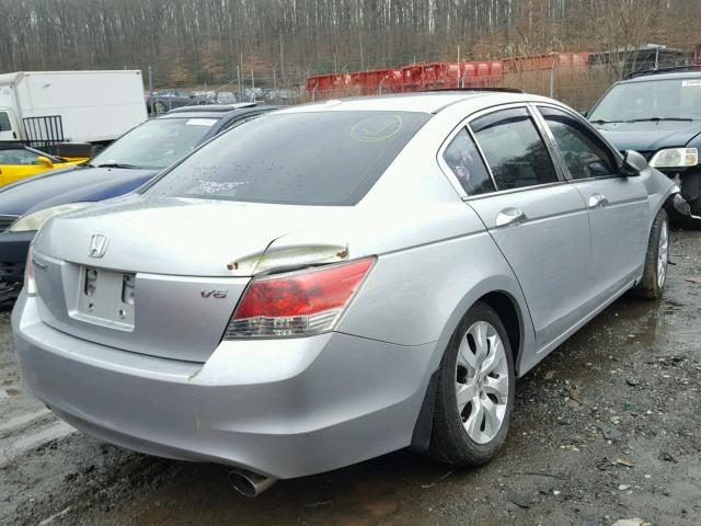 1HGCP36819A031077 - 2009 HONDA ACCORD EXL SILVER photo 4