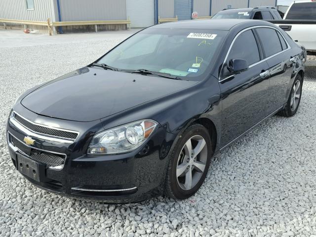 1G1ZC5E09CF186555 - 2012 CHEVROLET MALIBU 1LT BLACK photo 2