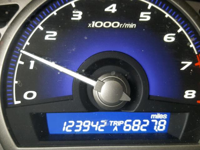 19XFA16849E048261 - 2009 HONDA CIVIC EX მუქწითელი ფოტო 8