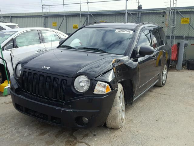 1J8FF47W58D669422 - 2008 JEEP COMPASS SP BLACK photo 2