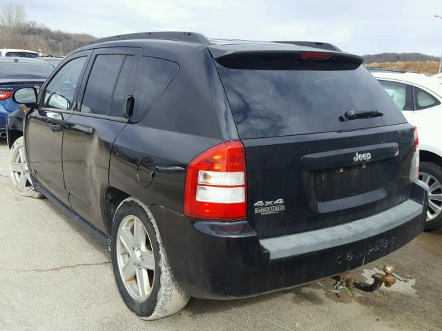 1J8FF47W58D669422 - 2008 JEEP COMPASS SP BLACK photo 3