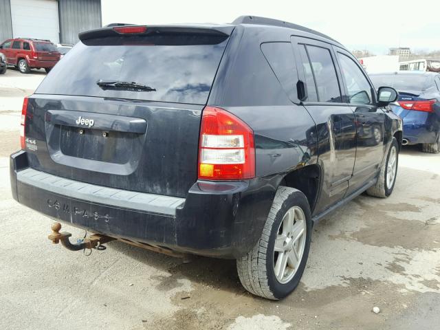 1J8FF47W58D669422 - 2008 JEEP COMPASS SP BLACK photo 4