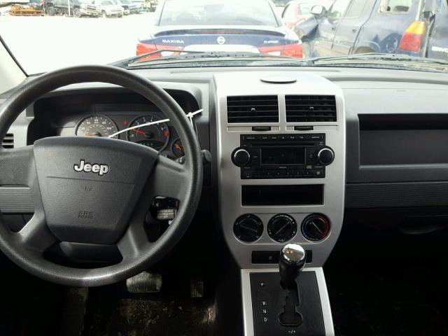 1J8FF47W58D669422 - 2008 JEEP COMPASS SP BLACK photo 9