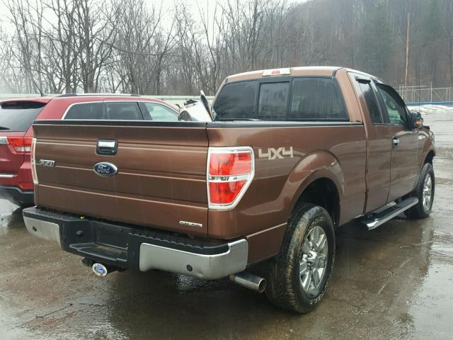 1FTFX1EF4CFC00874 - 2012 FORD F150 SUPER BROWN photo 4