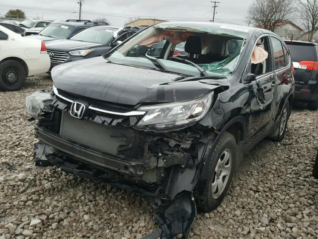 2HKRM4H34GH688745 - 2016 HONDA CR-V LX BLACK photo 2