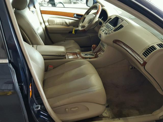 JNKBF01AX3M100150 - 2003 INFINITI Q45 BLUE photo 5