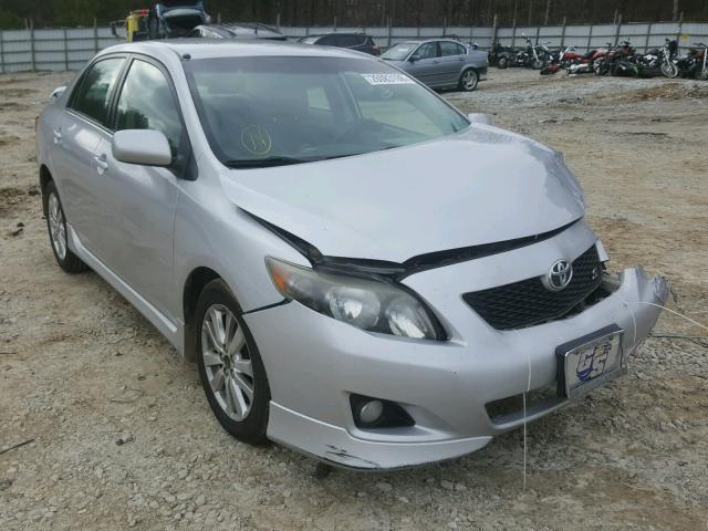 2T1BU40E19C149102 - 2009 TOYOTA COROLLA BA SILVER photo 1