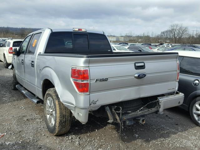 1FTFW1CF0DFD22414 - 2013 FORD F150 SUPER SILVER photo 3