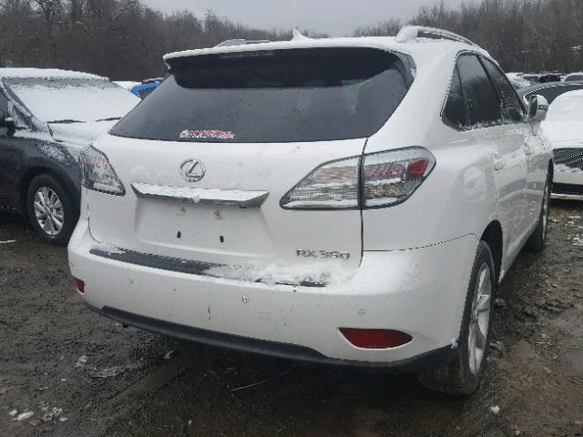 2T2ZK1BA4CC065579 - 2012 LEXUS RX 350 WHITE photo 4