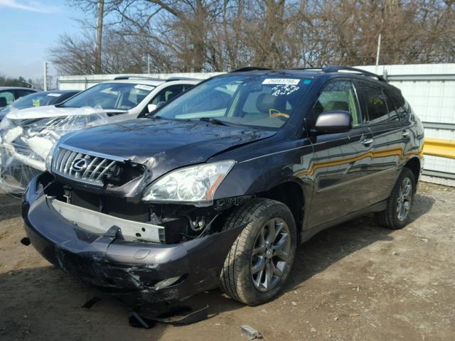 2T2HK31U59C120696 - 2009 LEXUS RX 350 BLACK photo 2