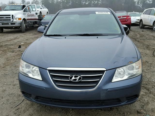 5NPET46C49H520868 - 2009 HYUNDAI SONATA GLS BLUE photo 9