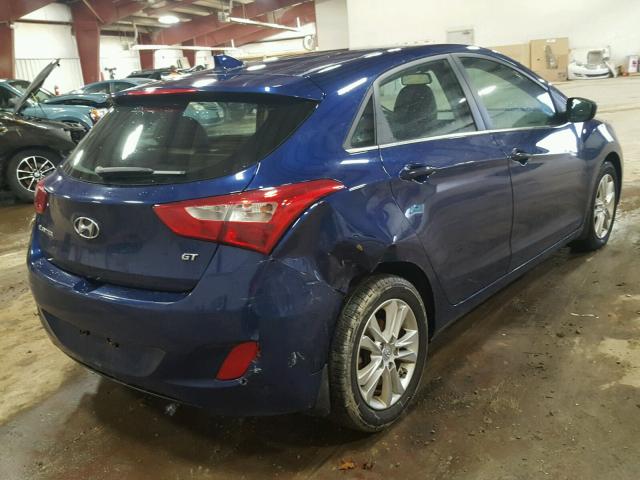 KMHD35LE3DU059812 - 2013 HYUNDAI ELANTRA GT BLUE photo 4