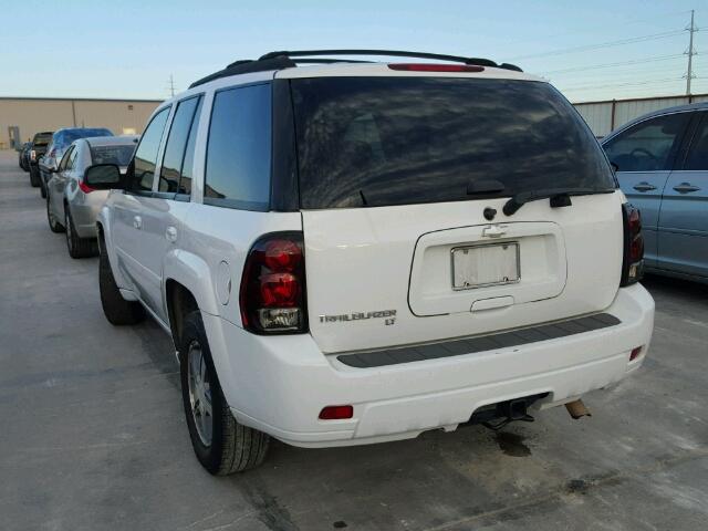 1GNDT13S272224999 - 2007 CHEVROLET TRAILBLAZE WHITE photo 3