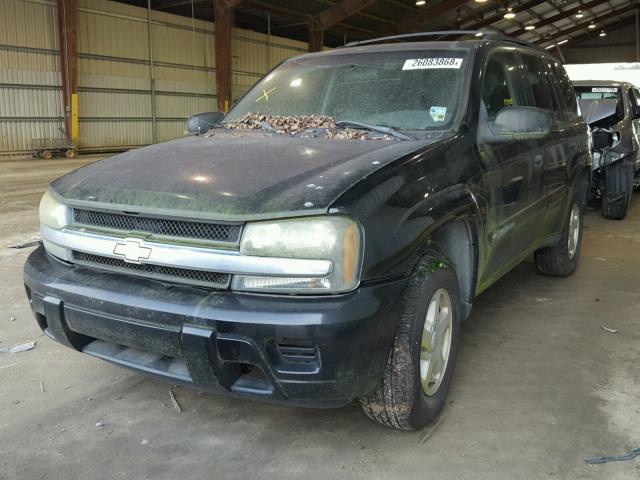 1GNDS13S322445376 - 2002 CHEVROLET TRAILBLAZE BLACK photo 2