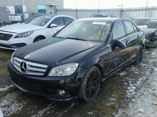 WDDGF87X99F338916 - 2009 MERCEDES-BENZ C 350 4MAT BLACK photo 2