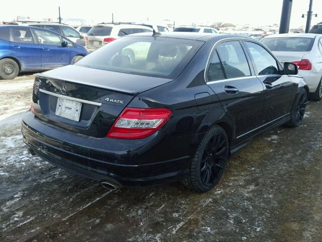 WDDGF87X99F338916 - 2009 MERCEDES-BENZ C 350 4MAT BLACK photo 4