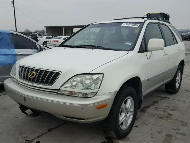 JTJGF10U720133554 - 2002 LEXUS RX 300 CREAM photo 2