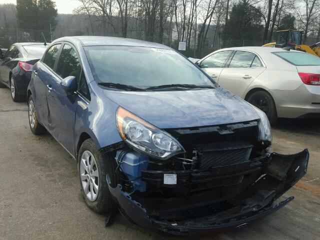 KNADM5A32G6638976 - 2016 KIA RIO LX BLUE photo 1