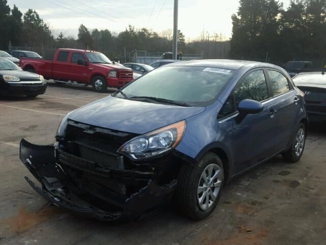 KNADM5A32G6638976 - 2016 KIA RIO LX Կապույտ լուսանկար 2